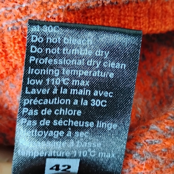 Crea Concept Wool Sweater Textured Knit | Made in Italy Artsy Minimalist - Picture 10 of 10